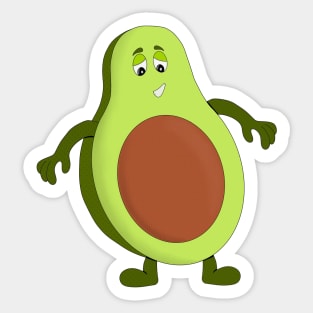 Avocado's Belly Sticker